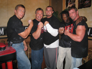 Ron Bath, John Brzenk, Travis Baegent, Cobra Rhoades, and Michael Todd in 2008